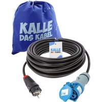 Kalle Adapterkabel Schuko 2,5mm² auf CEE 230V IP44 25 Meter von KALLE DAS KABEL