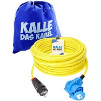 Kalle Adapterkabel Schuko 2,5mm² auf CEE 230V Winkel Extreme Signal Gelb IP44 20 Meter Kalle Adapterkabel Schuko 2,5mm² auf CEE 230V Winkel Extreme Signal Gelb IP44 20 Meter von KALLE DAS KABEL