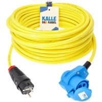 Kalle Adapterkabel Schuko 2,5mm² auf CEE 230V Winkel Extreme Signal Gelb IP44 5 Meter Kalle Adapterkabel Schuko 2,5mm² auf CEE 230V Winkel Extreme Signal Gelb IP44 5 Meter von KALLE DAS KABEL