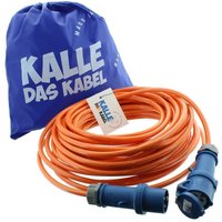 Kalle Das Kabel - Kalle Verlängerungskabel cee 230V 16A 2,5mm² Extreme Signal Orange IP44 35 Meter von KALLE DAS KABEL