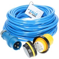 Kalle Das Kabel - Kalle Landanschlusskabel cee 230V 16A 2,5 mm² Marinco Extreme Blau IP44 15 Meter von KALLE DAS KABEL