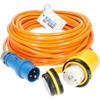 Kalle Das Kabel - Kalle Landanschlusskabel cee 230V 32A 4,0mm² Marinco Extreme Signal Orange IP44 15 Meter von KALLE DAS KABEL