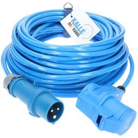 Kalle Verlängerungskabel cee 230V 16A 2,5mm² Winkel Extreme Blau IP44 10 Meter von KALLE DAS KABEL