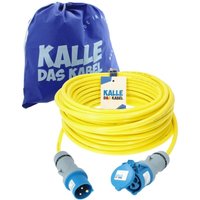 Kalle Verlängerungskabel CEE 230V 16A 2,5mm² Extreme Signal Gelb IP44 20 Meter von KALLE DAS KABEL