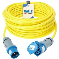 Kalle Verlängerungskabel CEE 230V 16A 2,5mm² Extreme Signal Gelb IP44 5 Meter von KALLE DAS KABEL