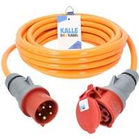 Kalle Verlängerungskabel CEE 400V 32A 4,0mm² Extreme Signal Orange IP44 5 Meter von KALLE DAS KABEL