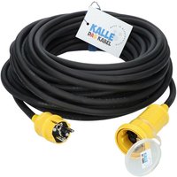 Kalle Das Kabel - Kalle Verlängerungskabel Schuko Colour 2,5mm² gelb IP44 10 Meter von KALLE DAS KABEL