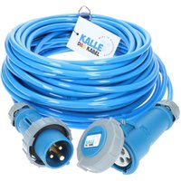 Kalle Das Kabel - Kalle Verlängerungskabel cee 230V 16A 2,5mm² Extreme Blau Aquasafe IP67 5 Meter von KALLE DAS KABEL