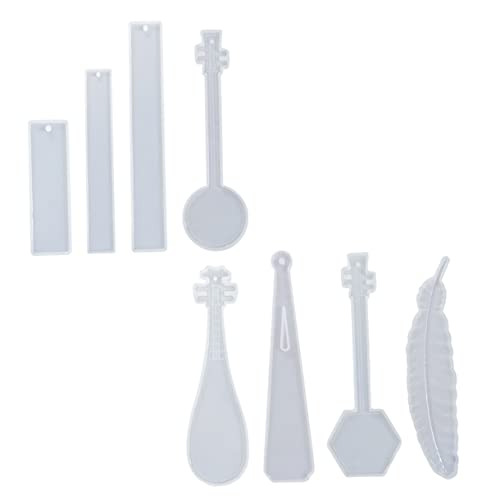 KALLORY 1 Satz Lesezeichenform Heimdekoration Untersetzer Formen Silikonform Selber Machen Diy Schmuck Silikonform Schmuck-epoxid-form Diy Form Transparent Kieselgel 8 Stück KALLORY 1 Satz Lesezeichenform Heimdekoration Untersetzer Formen Silikonform Selber Machen Diy Schmuck Silikonform Schmuck-epoxid-form Diy Form Transparent Kieselgel 8 Stück von KALLORY