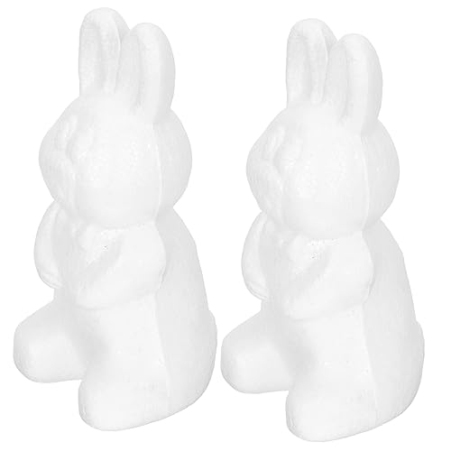 KALLORY 1 Satz Schaumtiere Polystyrol Hasenformform Miniatur Formen DIY Hasenform Häschenform Dekoratives Modell Tischdeko Hase Kaninchen Basteln Weiß 2 Stück KALLORY 1 Satz Schaumtiere Polystyrol Hasenformform Miniatur Formen DIY Hasenform Häschenform Dekoratives Modell Tischdeko Hase Kaninchen Basteln Weiß 2 Stück von KALLORY