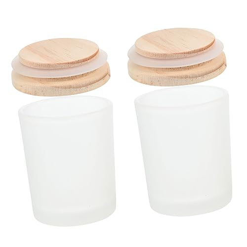 KALLORY 2 Stück Duftkerze Tasse Dosen Kerze Container Kerze Bougie Duft Kerze duftend mit Glas zur Kerzenherstellung Vorratsdose selber Machen Duftkerze Dose Glas DIY kerzenglas Holz Weiß KALLORY 2 Stück Duftkerze Tasse Dosen Kerze Container Kerze Bougie Duft Kerze duftend mit Glas zur Kerzenherstellung Vorratsdose selber Machen Duftkerze Dose Glas DIY kerzenglas Holz Weiß von KALLORY