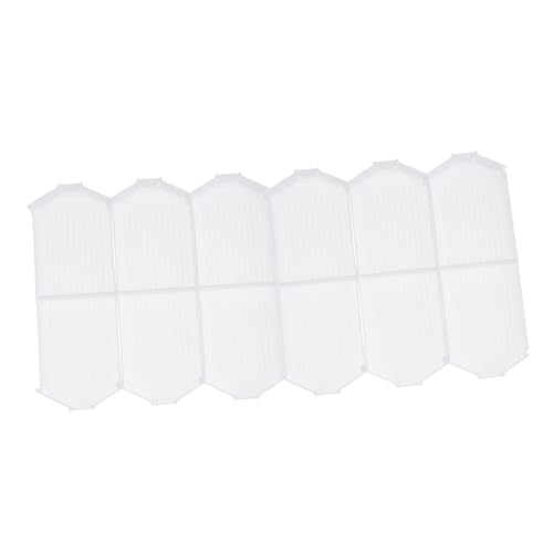 KALLORY 6 Stück Faltpunkt -bohrdiskussions -Toolbox Diamant-zeichentablett Tabletts Tablettpunkt-bohrscheibe Kind Diamanten Sortieren Sortierfach Für Perlen Strassplatte Weiß Plastik von KALLORY
