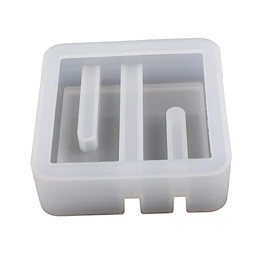 KALLORY Kristall-Epoxy-Form handyhalterung kreative Epoxidform Silikonform Aufbewahrungsform aus Silikon Kristall-Tropfform selber machen Form für Aufbewahrungskoffer Kieselgel Weiß von KALLORY