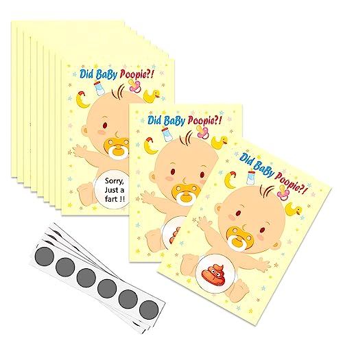 KALUROIL 48 PCS Babyparty Spiele Karten - Super Ratespiel für Babyparty oder Gender Reveal - Party Spiel Baby Tippkarten für Jungen und Mädchen von KALUROIL