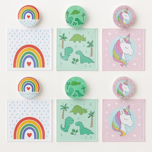 KAMACA 6er Set Magische Handtücher Baumwolle Zaubertuch Frottee für Kinder Zauberhandtuch Mitgebsel Geschenkidee Kindergeburtstag Geschenk Reisen Gastgeschenk Feier Zauberwaschtuch (6er Set Kids) von KAMACA