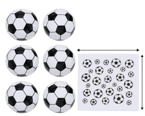 KAMACA 6er Set Magische Handtücher Fußball – Zauberhandtuch für Kinder | Magic Towel Baumwolle | Mitgebsel Kindergeburtstag Geschenkidee Kindergeburtstag Geschenk Reisen (6er Set Fußball) von KAMACA