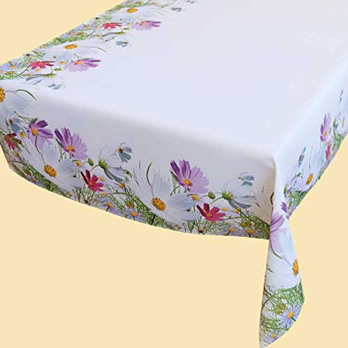 KAMACA Tischdecke Frühlingszauber Tischwäsche Küche Esstisch Frühling Sommer Blumen waschbare Tisch Dekoration ganzjährig (Tischdecke 110x160 cm) von KAMACA