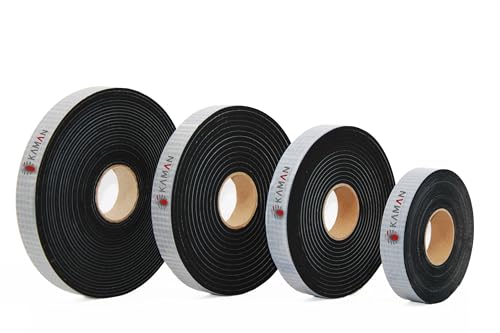 EPDM Zellkautschuk Dichtungsband einseitig, selbstklebend Moosgummi - 5meter je Rolle- Breite (5 bis 100) mm x Dicke (1 bis 20) mm -Premium Qualität mit Geld zurück Garantie- (25x5) von KAMAN Smart Equipments