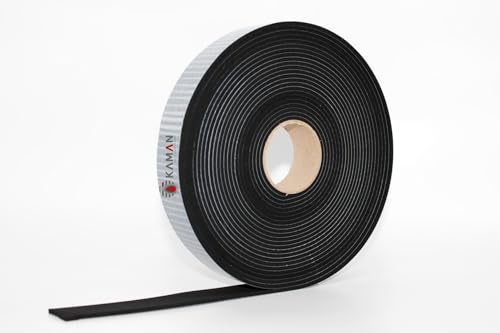 KAMAN Smart Equipments Ölbeständiger Zellkautschuk Band Selbstklebend Moosgummi EPDM-CR - 10m Rolle (10x1) von KAMAN Smart Equipments