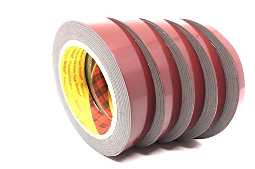 Original 3M ™ 3meter doppelseitiges Hochleistungs Klebeband GTE6215, Breite 9/12/15/19/25mm - 3 meter - Dicke 1,5mm- für Autoteile Schweller Verkleidung Leisten GTE6215 (25mm x 3meter) von KAMAN Smart Equipments