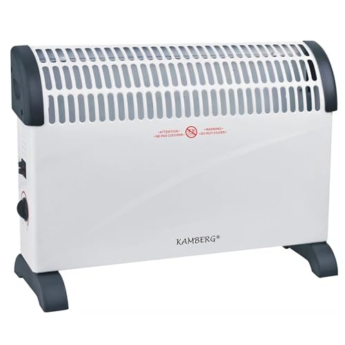 Kamberg Konvektor – Heizung – Elektrischer Heizkörper – 3 Leistungsstufen mit Thermostat – leise, schnelle Heizung bei geringem Verbrauch – 2000 W – Weiß Kamberg Konvektor – Heizung – Elektrischer Heizkörper – 3 Leistungsstufen mit Thermostat – leise, schnelle Heizung bei geringem Verbrauch – 2000 W – Weiß von KAMBERG