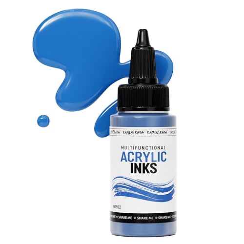KAMENSKAYA-Acryltinten für Künstler - 'Hellblau' Acryltinte, 1 Fl Oz (30 ml) von KAMENSKAYA