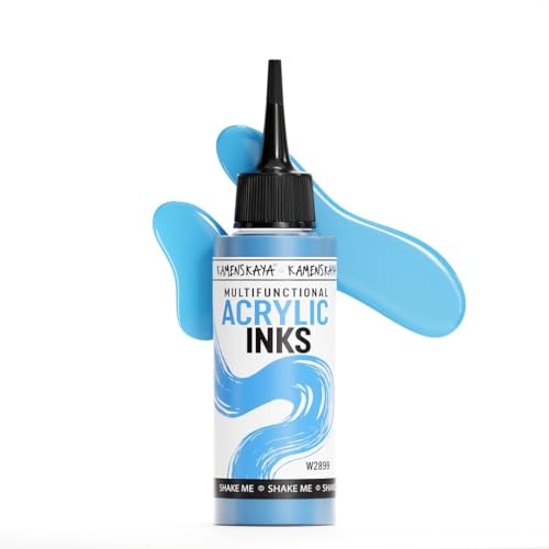 KAMENSKAYA-Acryltinten für Künstler - 'Himmelblau' Acryltinte, 3.38 Fl Oz (100 ml) von KAMENSKAYA
