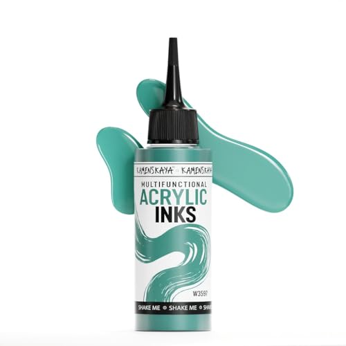 KAMENSKAYA-Acryltinten für Künstler - 'Milchmalachit' Acryltinte, 3.38 Fl Oz (100 ml) von KAMENSKAYA