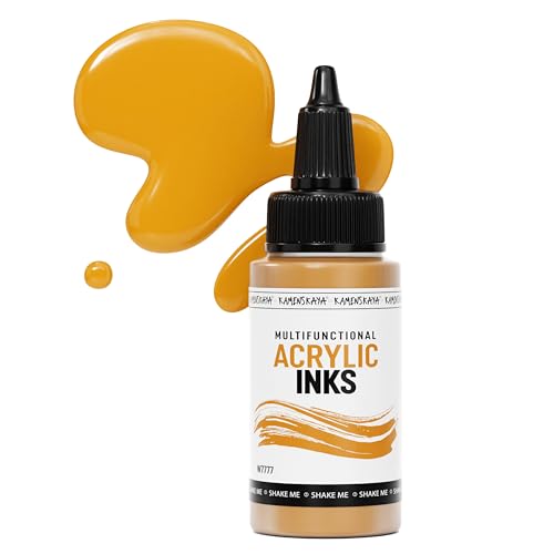 Kamenskaya-Acryltinten für Künstler - 'Orange' Acryltinte, 1 Fl Oz (30 ml) von KAMENSKAYA