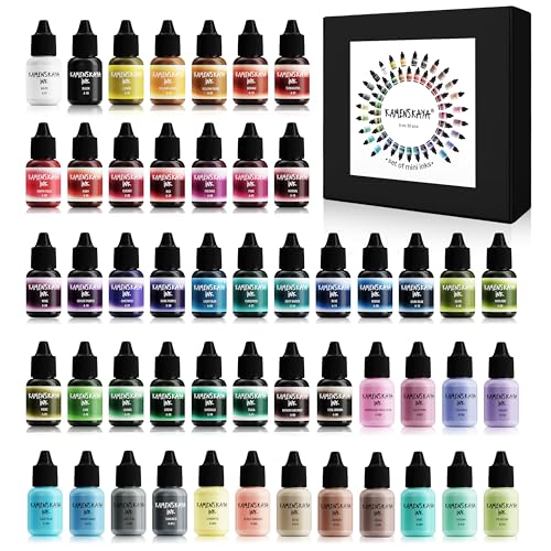 KAMENSKAYA Alcohol Ink Set: 50 'Mini' Alcohol Inks 0.17 fl oz (5 ml) each von KAMENSKAYA