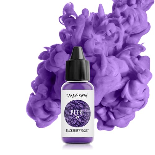 KAMENSKAYA Alcohol Ink für Epoxidharz Petri Art: Brombeer-Joghurt Alkohol Ink für Harz, 15 ml von KAMENSKAYA