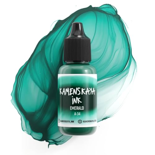 KAMENSKAYA Alkoholtinte Basic Line A 15 ml (34 Smaragd) von KAMENSKAYA
