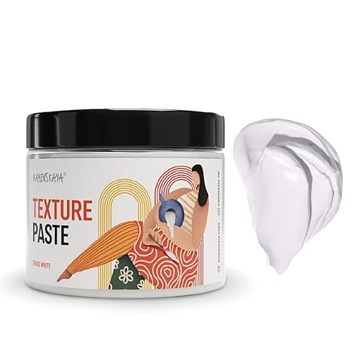 KAMENSKAYA Strukturpaste - Modellierpaste Acryl Medium - Dichtes Weiß - 500 ml (810 g) von KAMENSKAYA