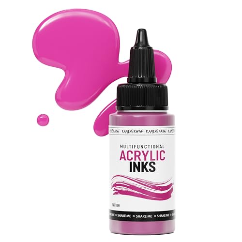 KAMENSKAYA-Acryltinten für Künstler - 'Helles Rosa' Acryltinte, 1 Fl Oz (30 ml) von KAMENSKAYA