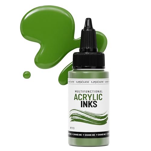 Kamenskaya-Acryltinten für Künstler - 'Moos' Acryltinte, 1 Fl Oz (30 ml) von KAMENSKAYA