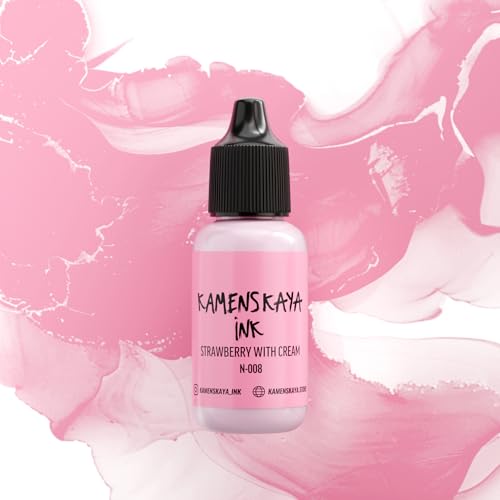 Kamenskaya Alkohol Ink Nude Line 15 ml (N-008 Erdbeere mit Creme) von KAMENSKAYA