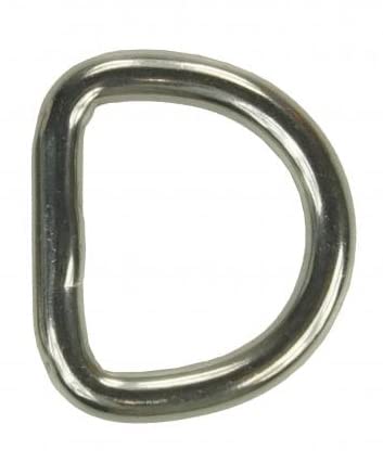 KAMERO Edelstahl V4A, D-Ring, Ring, rostfrei, V4A (5, 4x20mm) von KAMERO