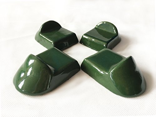 BBQ Keramik Fuß Schuhe verwendet um eine Grill auf einem brennbaren Material oder integriertem Anwendung – 4 grün von KAMaster