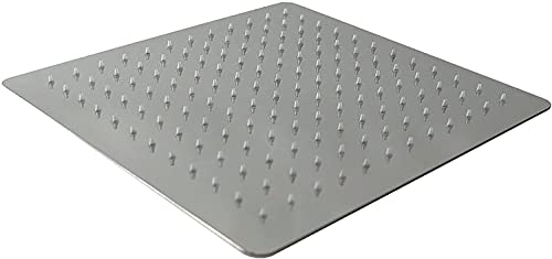 Duschbrause Eckig 30x30cm. Aus Edelstahl Hochglanz verchromt und mit 144 Düsen. Gewicht von 870 g. von KANANA