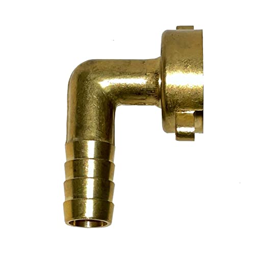 KANANA Winkel-Schlauchverschraubung mit 3/4 Zoll Innengewinde zur Hahn und 12,7 mm Durchmesser (1/2) Tülle. GA437F von KANANA