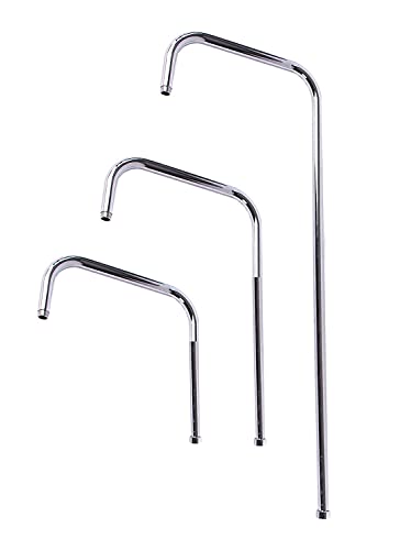 Steigrohr mit 96cm Höhe, Gewinde 3/4" Innengewinde zur Armatur und 1/2" Außengewinde zum Duschkopf. Ausdehnung 34,5cm. von KANANA