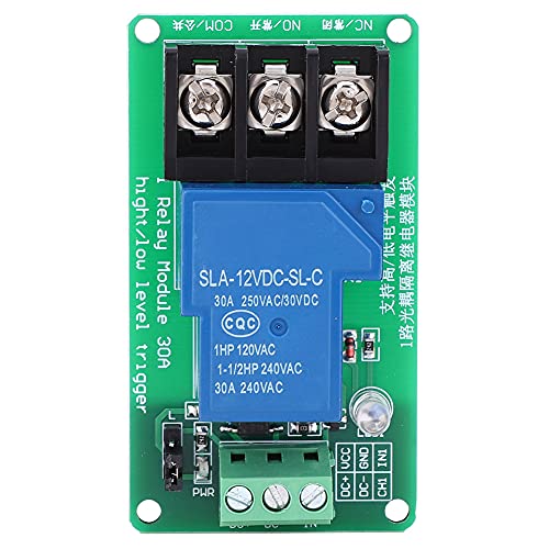 1 Channel Optocoubler Isolation Relay Modul unterstützt hohe Triggerschalter mit niedrigem Niveau 30A Geeigneter Heimautomation (12V) von KANASI