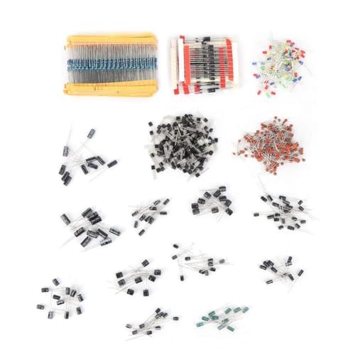 1390pcs hochwertige elektronische Komponenten Kit LED-Kondensator Diodentransistor Resistenz DIY Set 5V 1390pcs hochwertige elektronische Komponenten Kit LED-Kondensator Diodentransistor Resistenz DIY Set 5V von KANASI