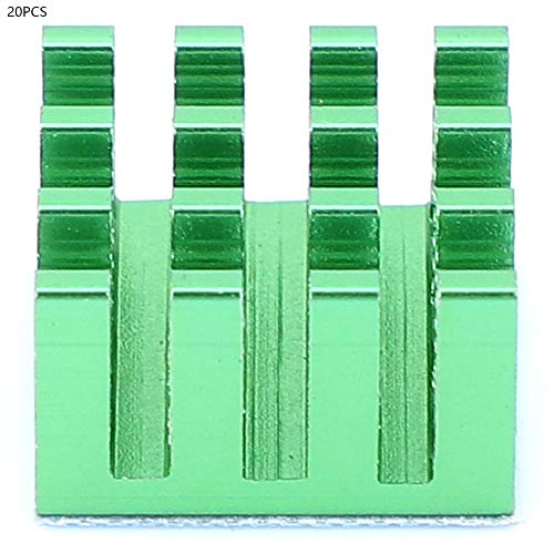 20PCS Heat Sink Heatsink Module Aluminum Cooling Radiator Cooler Fin 14 x 14 x 8mm (Green) von KANASI