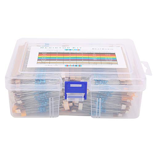 2600pcs 1/4W Metal Film Resistenance Resistors Set Electronic Components Kit für verschiedene Projekte von KANASI