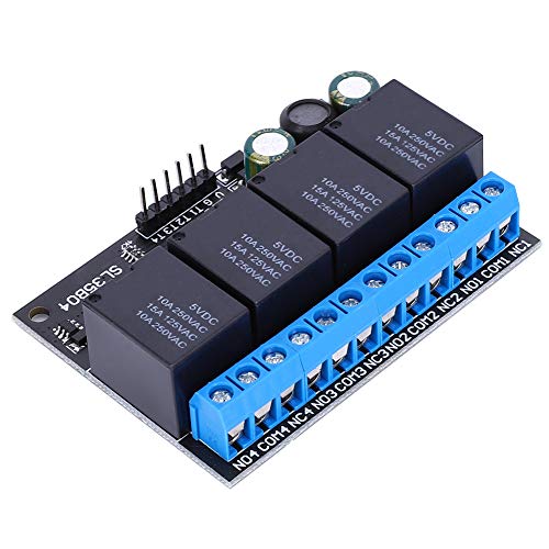 4-Kanal 12V Selbstverriegelungsrelaismodul Bistable Switch Low Level Control für die Heimautomatation 4-Kanal 12V Selbstverriegelungsrelaismodul Bistable Switch Low Level Control für die Heimautomatation von KANASI