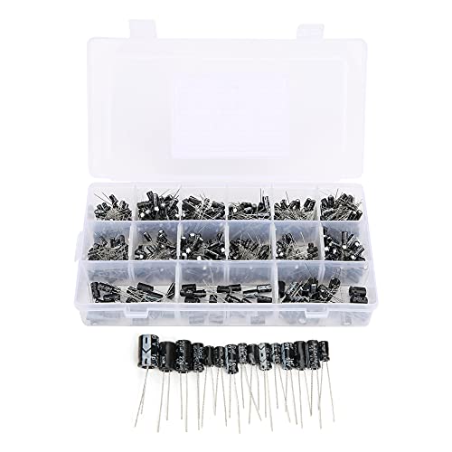 540pcs Universal Aluminium Electrolytic Condensitor -Sortiment -Kit hochwertig 0,1UF 50V - 470UF 16V für die elektronische Speicherung 540pcs Universal Aluminium Electrolytic Condensitor -Sortiment -Kit hochwertig 0,1UF 50V - 470UF 16V für die elektronische Speicherung von KANASI