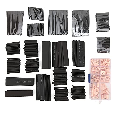 60pcs Kabel -Crimpan -Anschlusshöhe Messing 381pcs Wärmeschrinkschlauchanschläge Einfache Verbindung und Speicherung verschiedene Anwendungen von KANASI