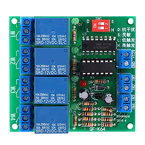 K64 A 12V 4Ch Relaismodul Einstellbare Empfindlichkeit hoher Trigger -Self -Schalter mit niedrigem Niveau für die Home -Automatisierung K64 A 12V 4Ch Relaismodul Einstellbare Empfindlichkeit hoher Trigger -Self -Schalter mit niedrigem Niveau für die Home -Automatisierung von KANASI