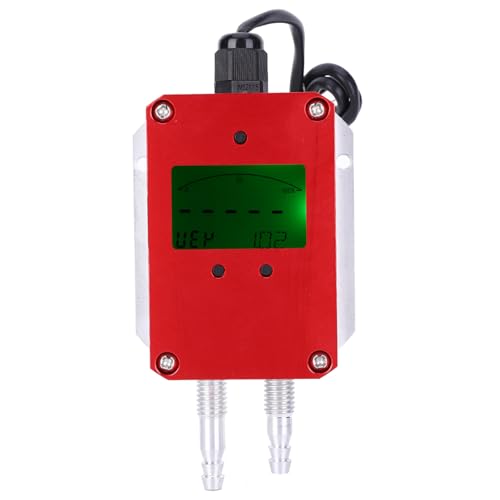 LCD Intelligent Digital Air Transmitter Air Pressure Sensor DC 24V 4-20mA for Ward Ventilation (0-1kPa) von KANASI